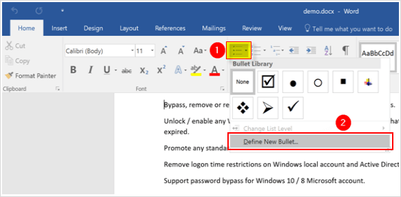 how do you add a clickable box in microsoft word 365 for mac