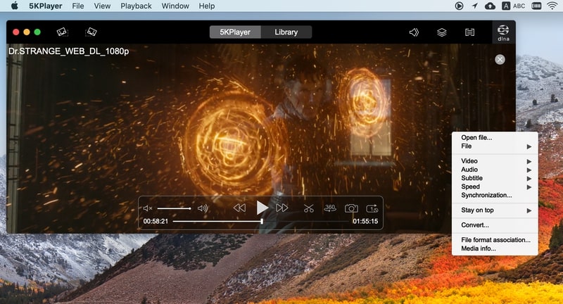 mp4 video player with ten second skip for mac